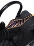 Detail View - Click To Enlarge - THOM BROWNE  - Zebra Duffle Pebble Grain Handle Bag