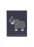 Main View - Click To Enlarge - THOM BROWNE  - Elephant patch pebble grain leather passport holder