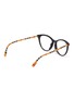 Figure View - Click To Enlarge - BURBERRY - Check temples acetate frame cateye optical glasses