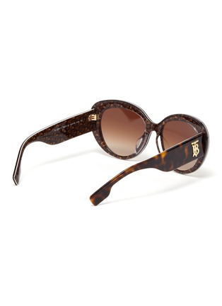 Figure View - Click To Enlarge - BURBERRY - Tortoiseshell effect cateye frame sunglasses