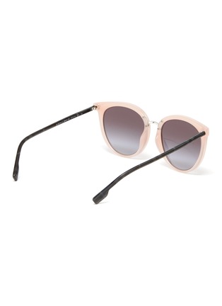 Figure View - Click To Enlarge - BURBERRY - Horn-rimmed angular frame acetate sunglasses