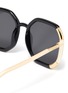 Detail View - Click To Enlarge - PRADA - 'Injected' angular acetate frame sunglasses