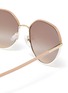 Detail View - Click To Enlarge - PRADA - Round metal frame gradient sunglasses