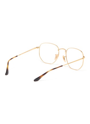 Figure View - Click To Enlarge - RAY-BAN - Metal angular frame acetate tip optical glasses