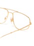 Detail View - Click To Enlarge - RAY-BAN - Metal irregular frame optical glasses