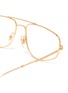 Detail View - Click To Enlarge - RAY-BAN - Metal irregular frame optical glasses