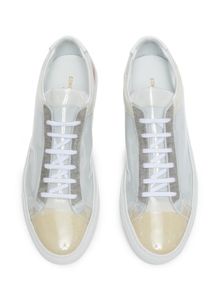 Detail View - Click To Enlarge - COMMON PROJECTS - 'ACHILLES CLEAR' Low Top PVC Leather Sneakers