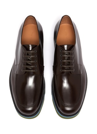 Detail View - Click To Enlarge - DRIES VAN NOTEN - Contrast microfibre sole leather derby shoes