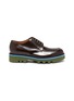 Main View - Click To Enlarge - DRIES VAN NOTEN - Contrast microfibre sole leather derby shoes