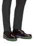 Figure View - Click To Enlarge - DRIES VAN NOTEN - Contrast microfibre sole leather derby shoes