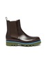 Main View - Click To Enlarge - DRIES VAN NOTEN - Contrast microfibre sole leather Chelsea boots