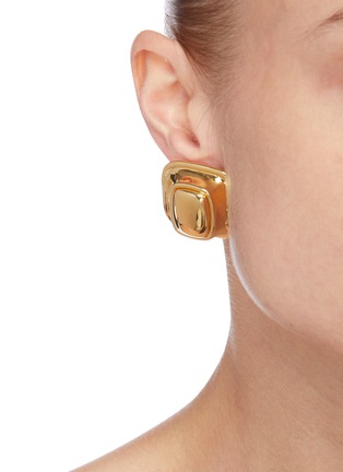 Figure View - Click To Enlarge - IVI - 'Toy' extra large clip earrings