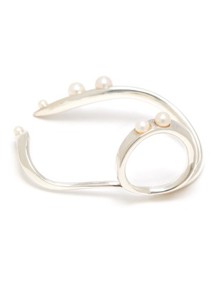 Detail View - Click To Enlarge - ANNE MANNS - 'Eadie' freshwater pearl sterling silver ring