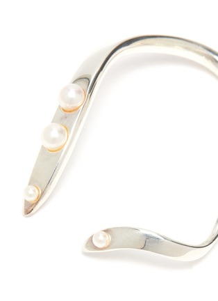 Detail View - Click To Enlarge - ANNE MANNS - 'Eadie' freshwater pearl sterling silver ring