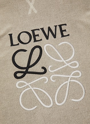  - LOEWE - Anagram embroidered contrast panel hoodie