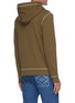 Back View - Click To Enlarge - LOEWE - Anagram embroidered contrast panel hoodie