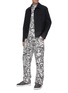 Figure View - Click To Enlarge - FENDI - Floral print silk pants