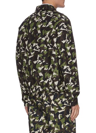 Back View - Click To Enlarge - FENDI - Camouflage eye print zip front jacket