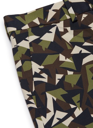  - FENDI - Camouflage eye print shorts