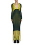 Main View - Click To Enlarge - BOTTEGA VENETA - Panel fringe knit dress