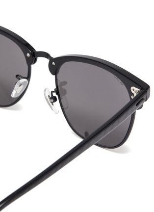 Detail View - Click To Enlarge - RAY-BAN - Acetate horn rimmed square frame sunglasses