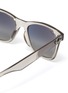 Detail View - Click To Enlarge - RAY-BAN - Transparent square horn rimmed frame sunglasses