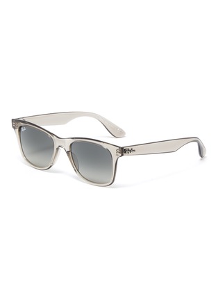Main View - Click To Enlarge - RAY-BAN - Transparent square horn rimmed frame sunglasses