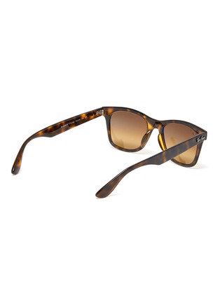Figure View - Click To Enlarge - RAY-BAN - 'Shiny Havana' square horn rimmed tortoiseshell effect frame sunglasses