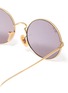 Detail View - Click To Enlarge - RAY-BAN - 'Oval 1970 Mirror Evolve' metal round frame sunglasses
