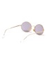 Figure View - Click To Enlarge - RAY-BAN - 'Oval 1970 Mirror Evolve' metal round frame sunglasses