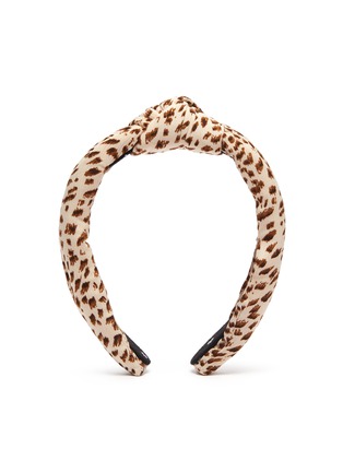 Main View - Click To Enlarge - LELE SADOUGHI - Leopard print knotted headband