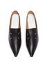 Detail View - Click To Enlarge - MAISON MARGIELA - Kiki' contrast stitch point toe leather moccasins