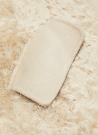  - YVES SALOMON - Kalgan lamb fur double faced cashmere coat