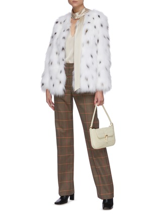 Figure View - Click To Enlarge - YVES SALOMON - Fox and lynx fur vest