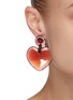 Figure View - Click To Enlarge - LELE SADOUGHI - Jewel stitched heart earrings