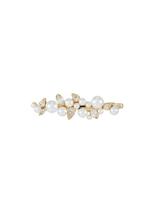 Main View - Click To Enlarge - LELET NY - 'Mattar' crystal pearl embellished hair barrette