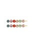 Main View - Click To Enlarge - LELET NY - 'Garden Spectrum' crystal embellished bobby pin set