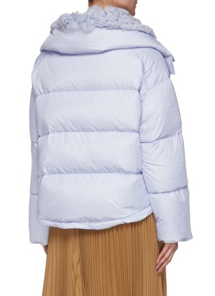 Back View - Click To Enlarge - YVES SALOMON ARMY - Kalgan lamb fur lined technical puffer jacket