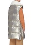 Detail View - Click To Enlarge - YVES SALOMON - Rabbit fur collar puffer vest