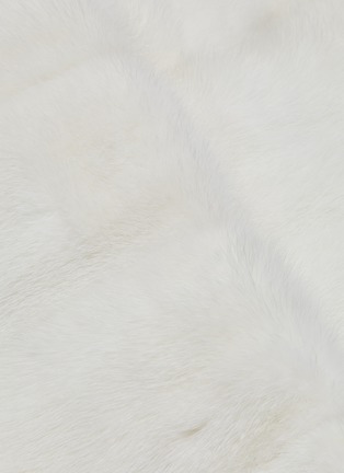 - YVES SALOMON - Crop Sleeves Mink and Goat Fur Long Jacket