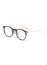 Main View - Click To Enlarge - OLIVER PEOPLES - Acetate frame metal temples rounded optical glasses