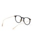 Figure View - Click To Enlarge - OLIVER PEOPLES - Acetate frame metal temples rounded optical glasses