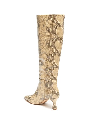 Detail View - Click To Enlarge - SAM EDELMAN - 'Lillia' snake embossed leather tall boots