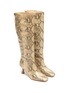 Figure View - Click To Enlarge - SAM EDELMAN - 'Lillia' snake embossed leather tall boots