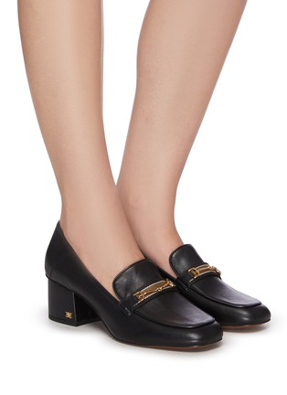 Figure View - Click To Enlarge - SAM EDELMAN - 'Flo' horsebit heeled leather loafers