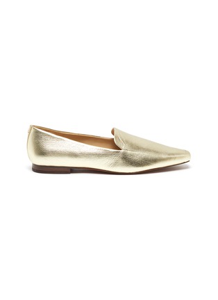 Main View - Click To Enlarge - SAM EDELMAN - 'Emelie' metallic leather penny loafers