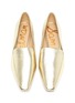 Figure View - Click To Enlarge - SAM EDELMAN - 'Emelie' metallic leather penny loafers