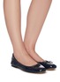 Figure View - Click To Enlarge - SAM EDELMAN - 'Felicia' patent leather ballet flats