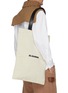 Front View - Click To Enlarge - JIL SANDER - Logo print canvas tote bag