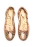 Detail View - Click To Enlarge - SAM EDELMAN - 'Felicia' snake embossed leather ballet flats